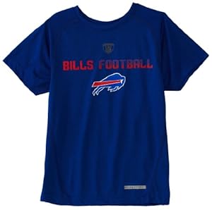 NFL Buffalo Bills 8-20 Boys Dri-Tek Equipment Tee (Royal, Medium)