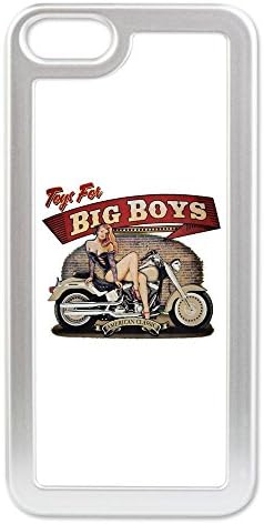 iPhone 5 Switch Case Silver Toys for Big Boys Lady on Motorcycle