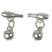 Mens Accessory Cuff Links Pair Sterling Silver (cflng269)