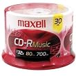 Maxell Music 32x 80 minute / 700MB CD-R Media for Audio, 30 Pack Spindle