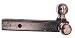 Redneck Trailer Double Ball Mount,Black, Receiver #DBM22516C