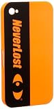 NeverLost I-Phone 4 Schutzh&uuml;lle, signalorange schwarz, 7002 - NeverLost