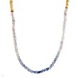 Necklace With 43.80ctw Genuine Sapphires Beautifully Designed in 18K Yellow Gold. Total item weight 9.0g Length 18in