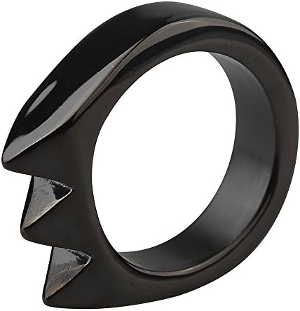 TOOTOBUY Handmade Stainless Steel Pocket Keychain Ring Coldplay Tools (black)