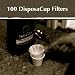 DisposaCup Filters - 100 Disposable Replacement Filters for Use in DisposaCups and others - BOX of 1