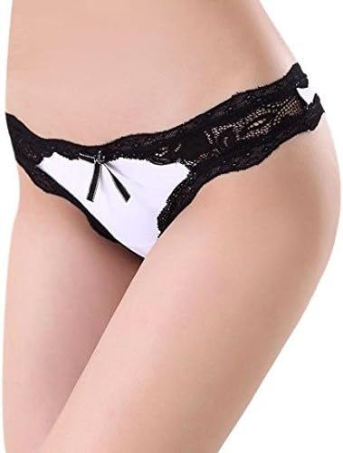 Usstore New Sexy Lace Women Panties Lady Underwear Briefs G String Thongs (L, White)