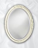 Emma Antique White Finish Oval 33