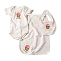 Kee-Ka Organic Set with Bodysuit/Bib/Burp Cloth - Cupcake