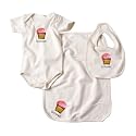 Kee-Ka 3-pc Organic Gift Set (S/S Body+Bib+Burpcloth)