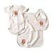 Baby : Kee-Ka 3-pc Organic Gift Set (S/S Body+Bib+Burpcloth) - Cupcake 3-6m