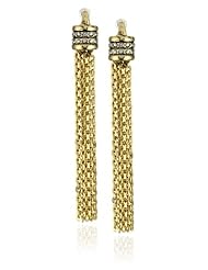Paige Novick "Buenos Aires" Short Gold Tassel Earrings