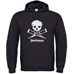 JACKASS - TOTENKOPF - Herren Hoodie Pullover Kapuzensweatshirt Gr. S bis XXL Diverse Farben