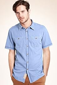 North Coast Pure Cotton Short Sleeve Plain Shirt