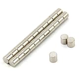 6mm dia x 6mm thick N42 Neodymium Magnet - 1.1kg Pull (Pack Of 25)