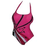 Gottex Gold Frangipani Halter Swimsuit 507060 Pink