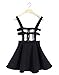 Yonala Women's Pleated Short Braces Suspender Skirt