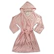 Nautica - Ladies Terry Cloth Hoodie Wrap Robe, Pink