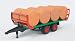 Bruder Bale Transport Trailer with 8 Round Bales