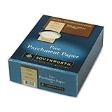 Southworth 984E Colors+Textures Collection Parchment Paper, 8-1/2x14, Ivory, 24-lb., 500/box