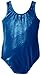 Danskin Little Girls' Gymnastics Solid Sparkle Leotard,Royal,Intermediate (6X-7)