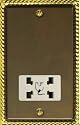 Varilight - Dual Voltage Shaver Socket Antique Georgian - XASS
