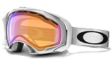 Oakley Unisex-Adult Splice Snow Goggles(Polished White,HI Persimmon)