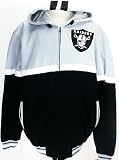 Oakland Raiders NFL Football Hooded Full Zip Cotton Jacket