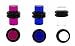 UV Acrylic Plug (Purple,Blue,Clear) Set, 2G