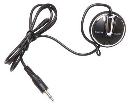 Califone Single-Sided Mono Headphone, 20-20000Hz Frequency Range, 32 Ohms Impedance