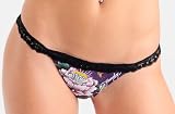 Ed Hardy - ED HARDY #1030 BF BEYONCE FLOWER LACE THONG