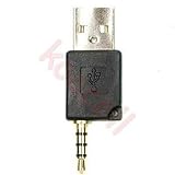 iUSB USB adapter for the 2nd Generation Apple iPod Shuffle 2G 3.5mm to USB Dock Sync Synchronies Charger Adaptor Adapter Converter Plug (Black)