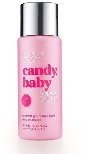 Victoria's Secret Beauty Rush Candy Baby Shower Gel Bubble Bath and Shampoo 3 in 1 250 Ml / 8.4 Fl Oz