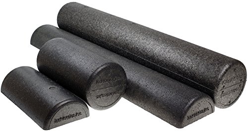 Isokinetics Inc. Foam Rollers for Muscles - Black - Firm Resistance - For Physcial Therapy and Trigger Points - Choose from 12