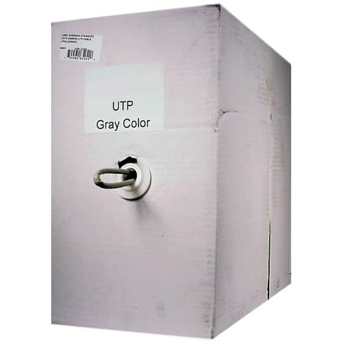 Cables Unlimited UTP-4540 CAT-5e STP Solid Shielded Bulk Cable (1000 feet, Gray)