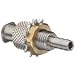 Female Luer Lock to Bulkhead Adapt 1/4-32 Stainless Steel 303 Tube ID 1/8" .145" Barb OD