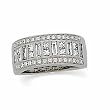 14K White Gold Diamond Anniversary/Wedding Band - 1.25 Ct.