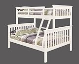 Twin over Full Mission Bunk Bed in White