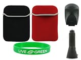 3n1 Combo Non-OEM Amazon Kindle 2 Neoprene Sleeve Case with Black USB Car and Wall Charger