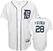 New Prince Fielder Jersey: Detroit Tigers #28 Home White Authentic Majestic Cool BaseTM On-Field Jer