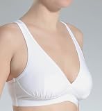 Ecoland Womens Organic Cotton Wireless Soft-Cup Light Sports Bra - Made in USA