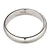 White Tungsten Carbide 5mm Polished Classic Wedding Ring