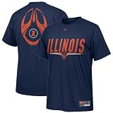Nike Illinois Fighting Illini Navy Blue Team Issue T-shirt