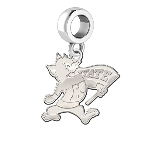 Kansas State Wildcats Natural Finish Dangle Charm