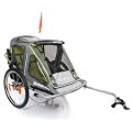 Fahrradanh�nger gr�n ohne Joggerset Speedkid2 Kinderanh�nger Kinderfahrradanh�nger QERIDOO Panoramadach