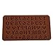 Ebake Alphabet Number and Symbol Silicone Mold for Chocolate, Jelly, Candy, Ice Cubes and Fondant Cake Decoration (Brown, set of 2)