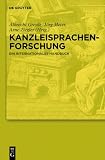 Produkt-Bild: Kanzleisprachenforschung