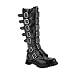 REAPER-30, Leather Knee Boot Black Leather Size M12