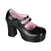 Demonia Shoes Women's GOTHIKA-09, 3 1/2 Platform Black Pu Shoe