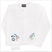 Baby : Girls Embroidered Floral Cardigan-White/Lilac-4/5