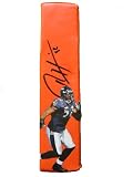 Ray Lewis Autographed Custom Photo Baltimore Ravens Football End Zone Pylon, Proof Photo of Ray Signing for Us.